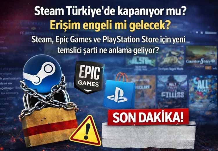 Bütün dijital oyun platformlarına erişim engeli gelebilir.