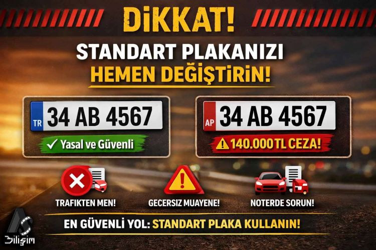  APP plaka kullanımı artık ağır yaptırımlara tabi
