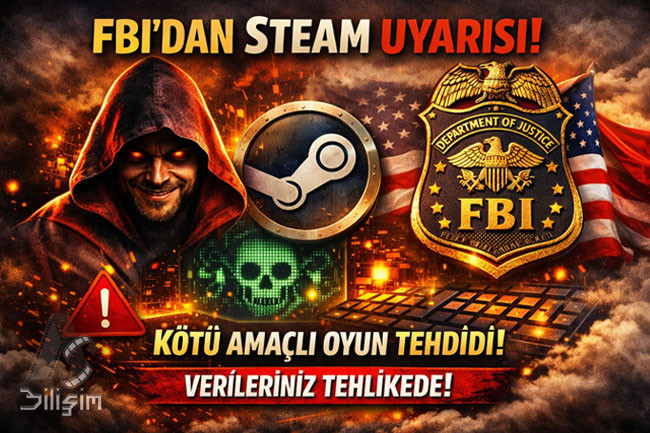 FBI’dan Steam Uyarısı: Kötü Amaçlı Yazılım İçeren Oyunlara Dikkat!