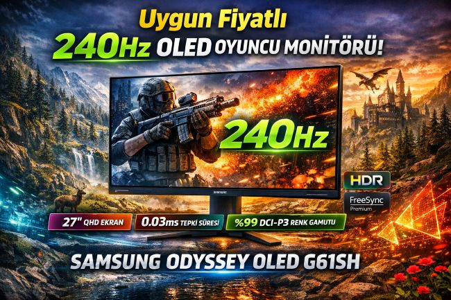Samsung’dan 240Hz OLED Monitör Geliyor!