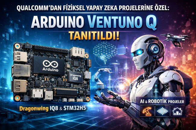 Qualcomm Yapay Zeka Projelerine Özel Arduino Ventuno Q Tanıtıldı!