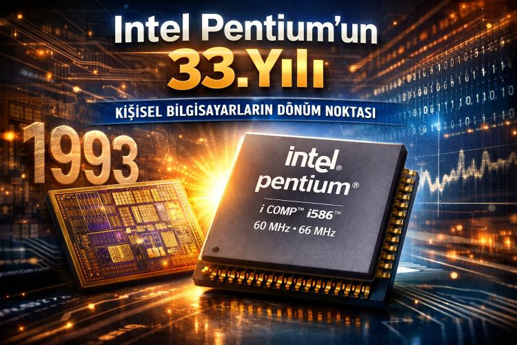 Intel Pentium 33 Yıl Önce Bugün Tanıtıldı