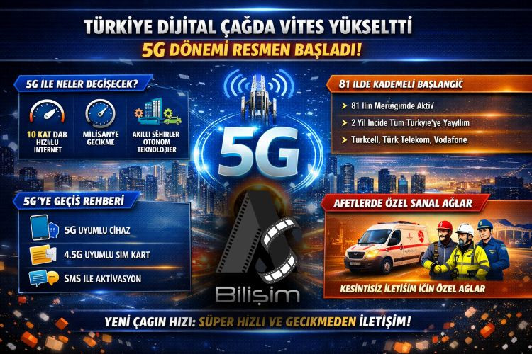 5G DÖNEMİ RESMEN BAŞLADI!