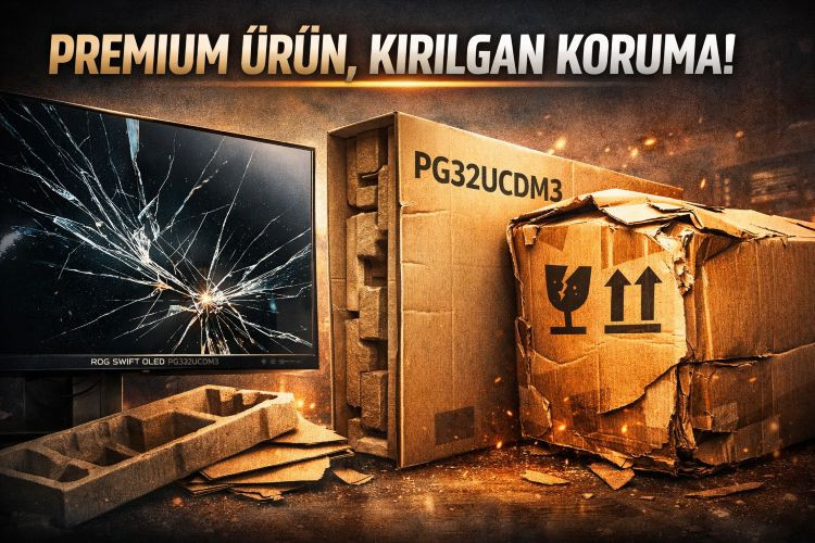 Asus OLED oyun monitörlerinde çatlak panel sorunu