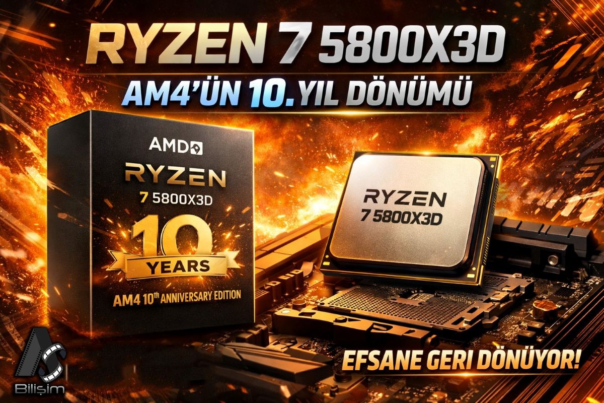 AM4’ün 10. Yıl Dönümüne Özel Ryzen 7 5800X3D 