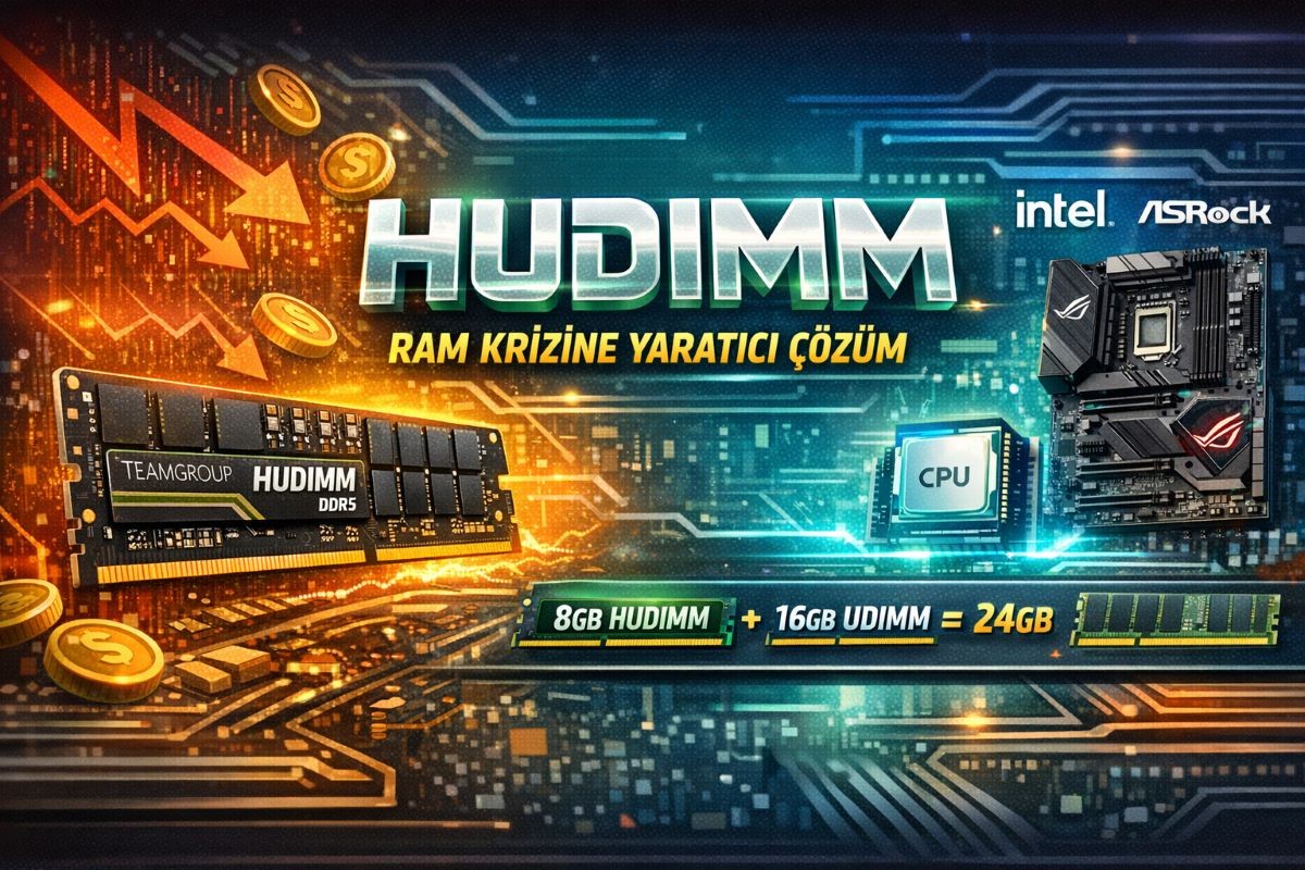 ASRock, Intel ve TeamGroup’tan Yeni DDR5 Standardı: HUDIMM