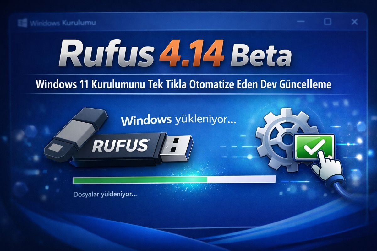 Rufus 4.14 Beta sürümü ile Tek Tıkla Windows 11 Kurulumu