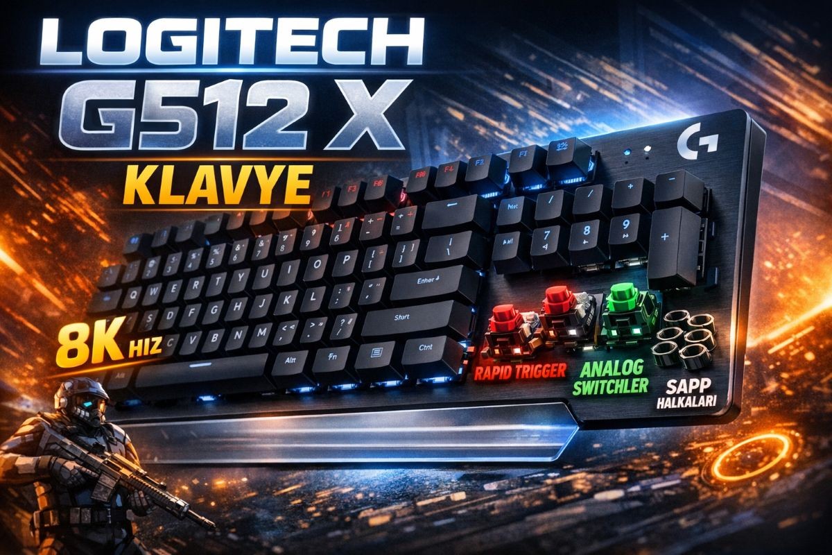 Logitech G512 X: Rapid Trigger ve Analog Anahtarlarla Yeni Nesil Oyun Klavyesi