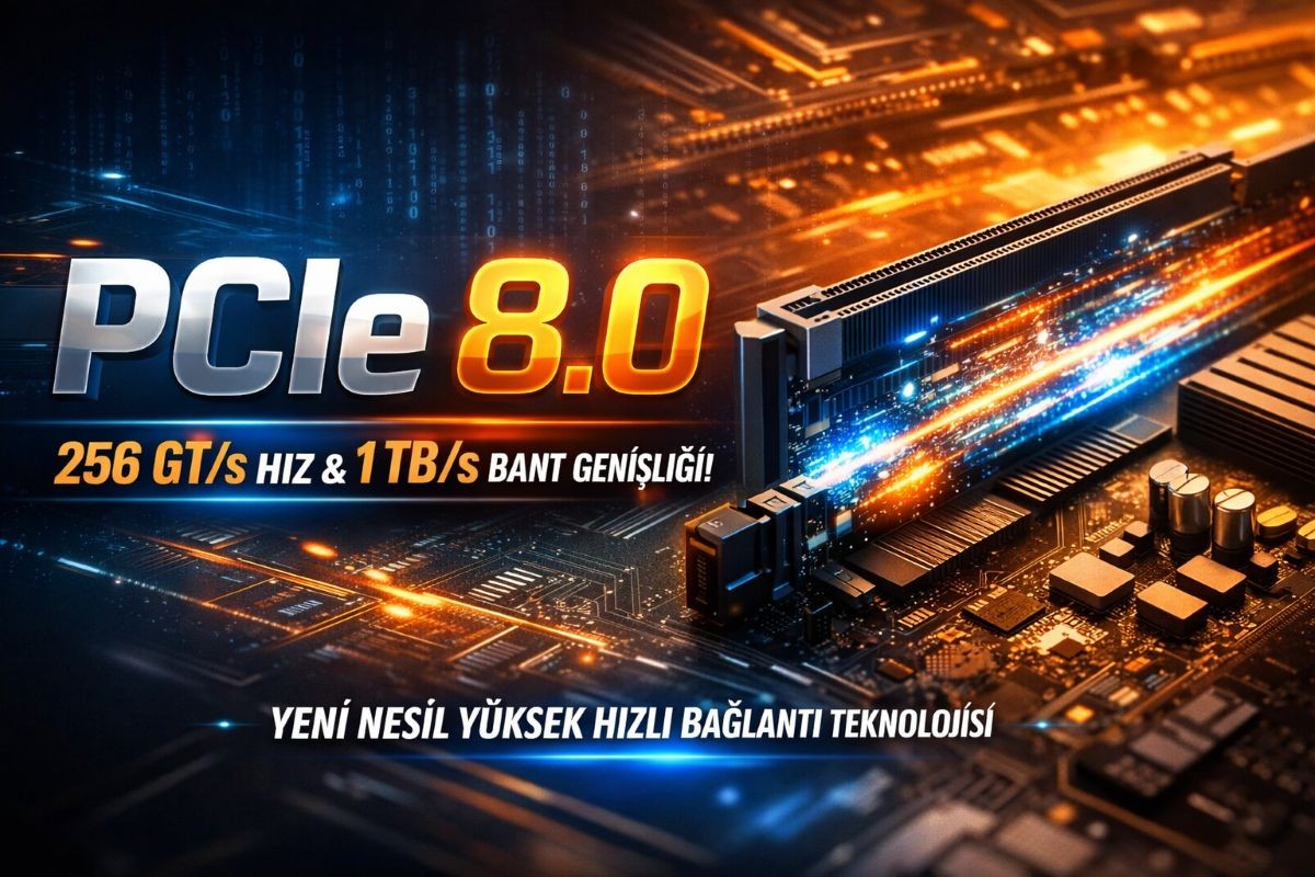 PCIe 8.0 Taslak Spesifikasyonunu Yayınladı