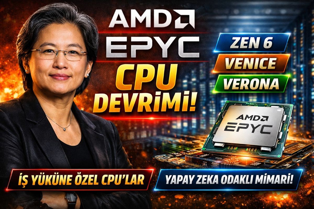 AMD’den Yeni EPYC, Özel CPU Dönemi Başlıyor