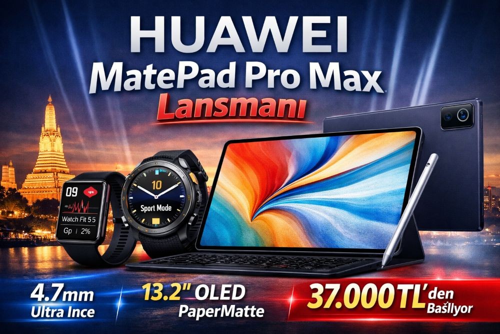 Huawei, Yeni Amiral Gemisi Tabletini Tanıttı: MatePad Pro Max