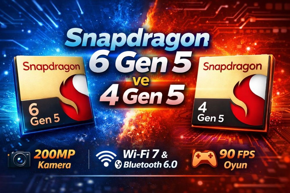 Qualcomm, Snapdragon 6 Gen 5 ve 4 Gen 5’i Tanıttı