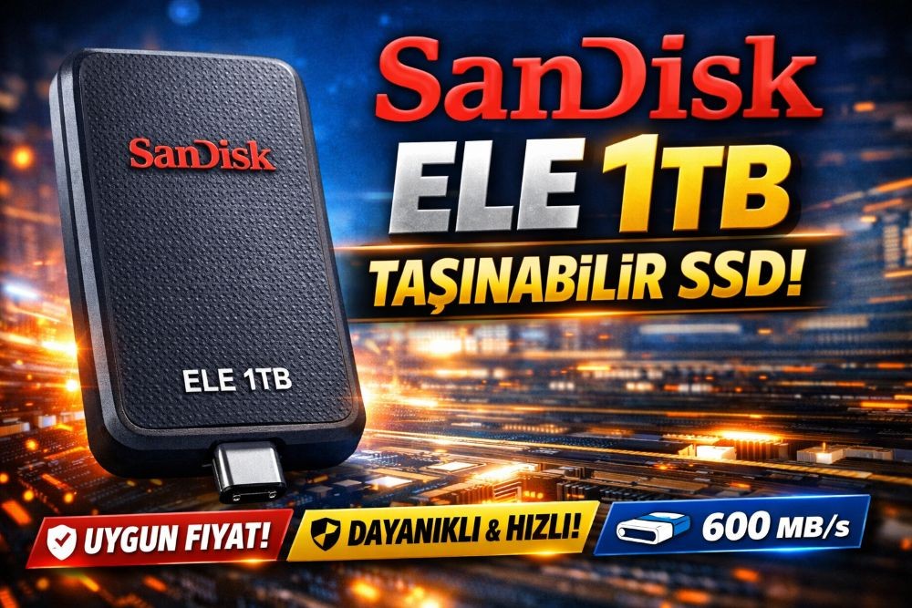 Depolama rekabeti kızışırken SanDisk, kompakt 1 TB taşınabilir SSD'sini piyasaya sürdü.