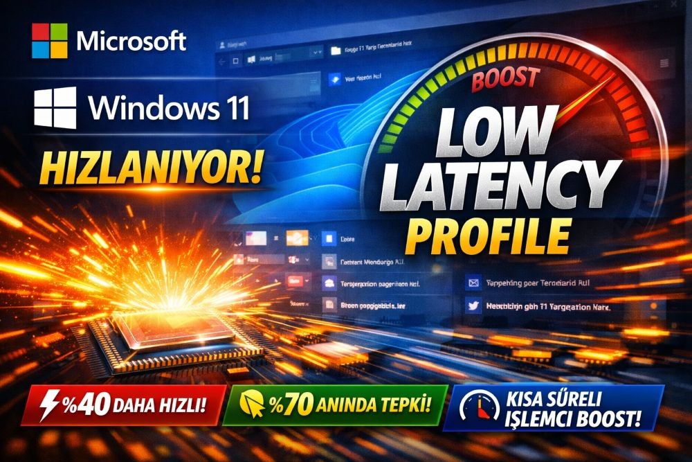 Windows 11’e Microsoft’tan Hızlılık Hamlesi