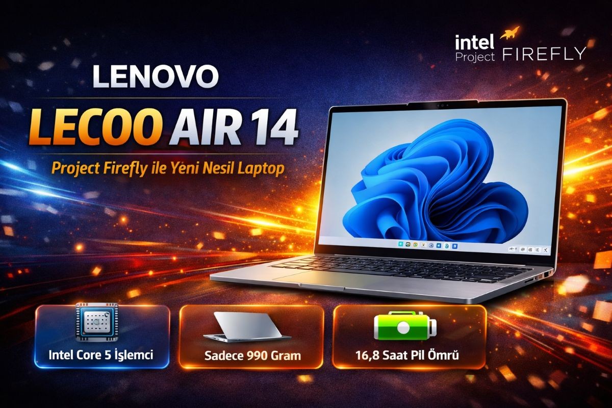 Lenovo’dan Intel Project Firefly tabanlı ilk dizüstü bilgisayar: Lecoo Air 14