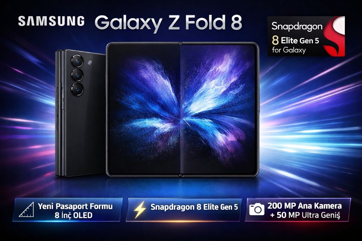 Samsung Galaxy Z Fold 8, canlı olarak görüntülendi