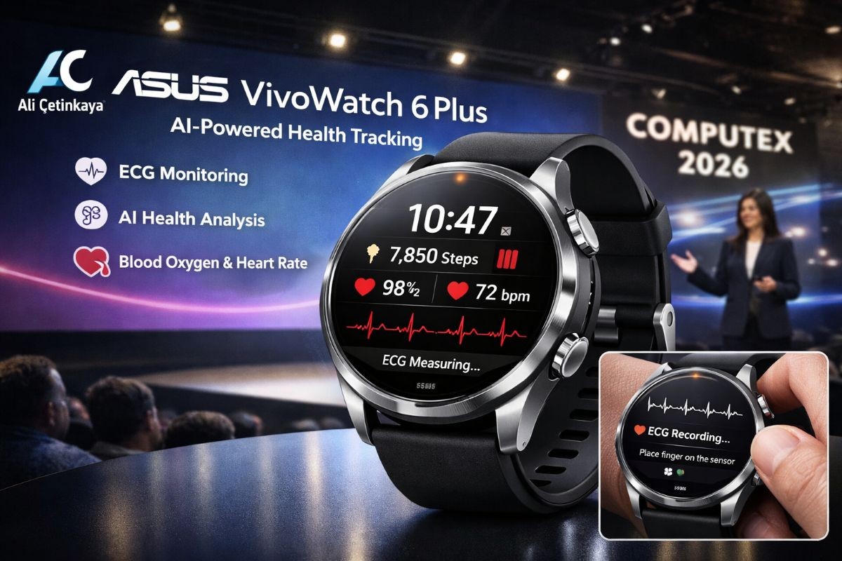 Akıllı Saat Değil, Bilekteki Laboratuvar: ASUS VivoWatch 6 Plus Tanıtıldı!