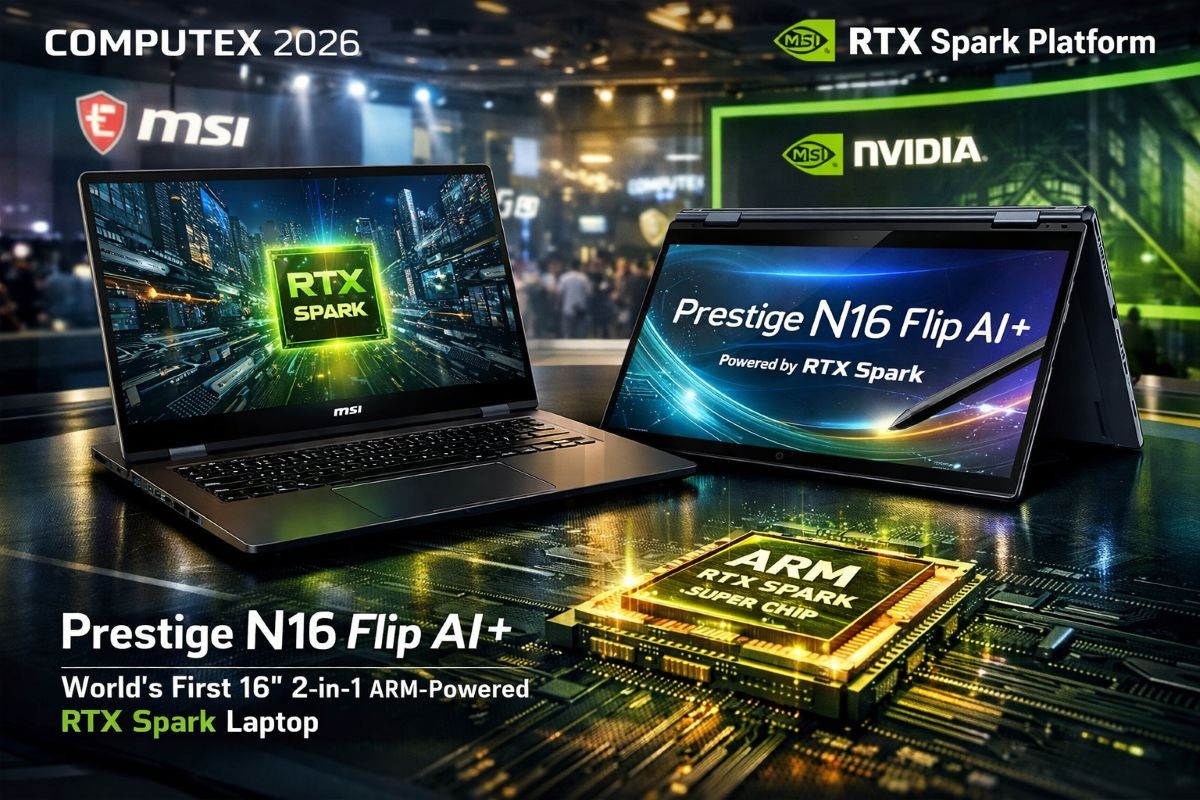  MSI Dünyanın ilk 2'si 1 Arada RTX SPARK Laptopunu Tanıttı