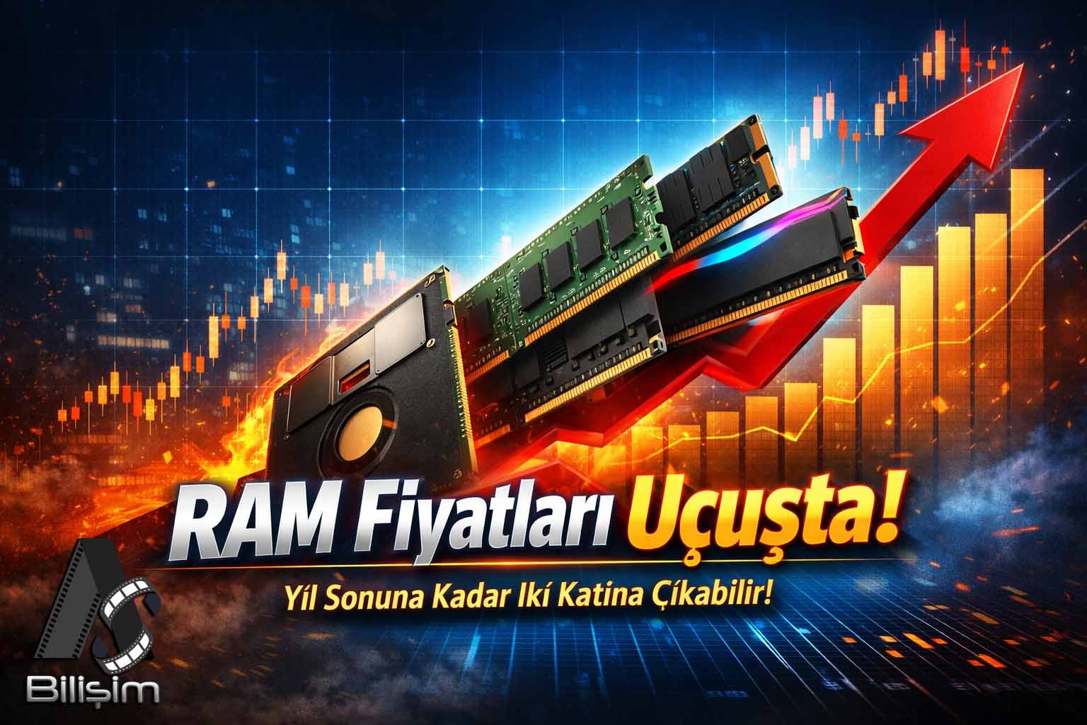 RAM Fiyatları Yıl Sonuna Kadar İki Katına Çıkabilir