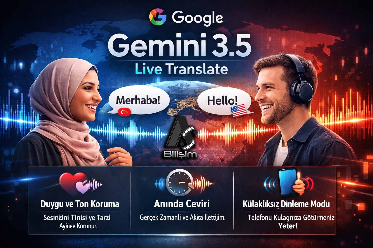Google, Devrim Yaratan Gemini 3.5 Live Translate Modelini Tanıttı!