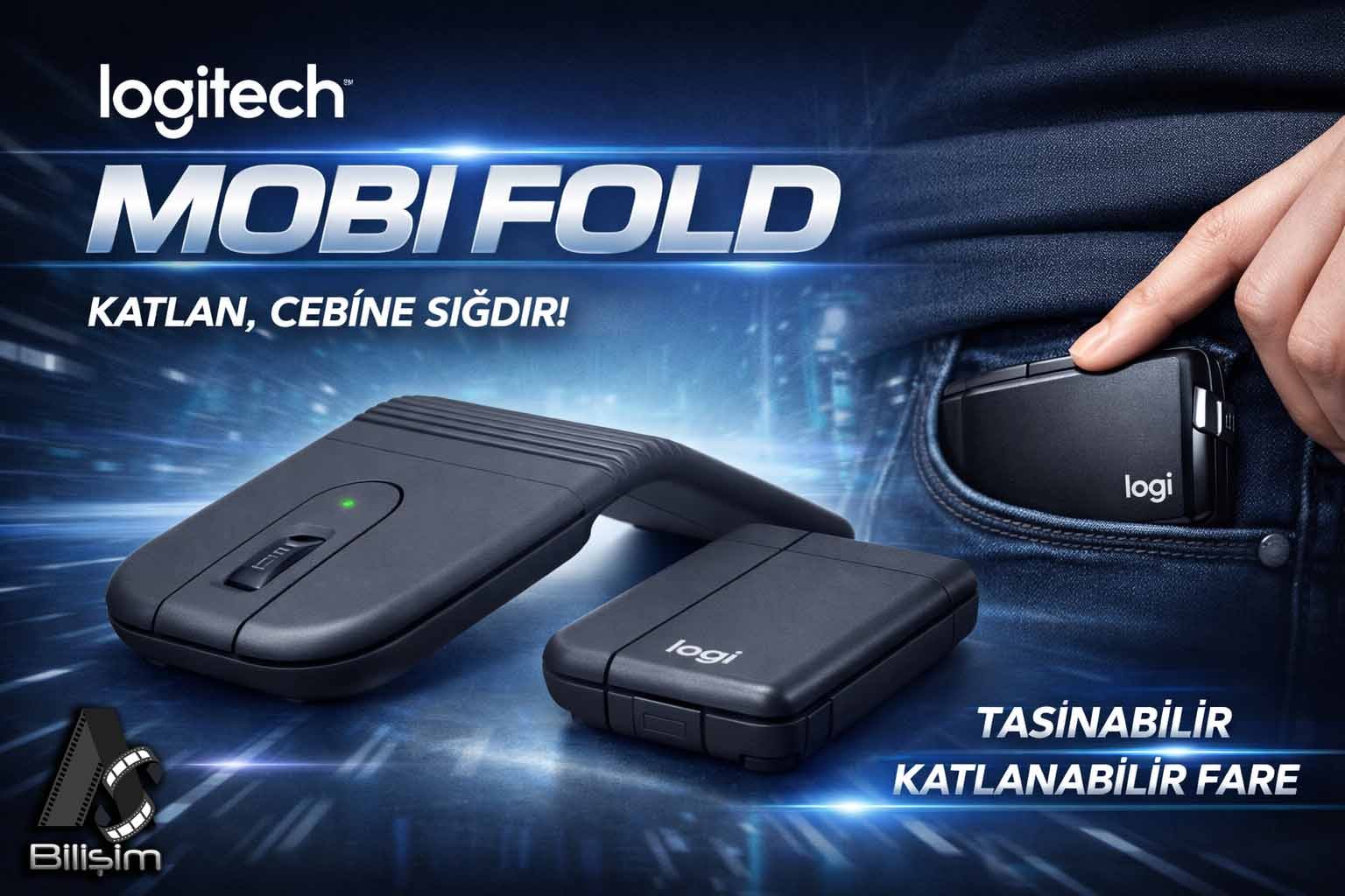 Logitech Ezberleri Bozdu: Katlanıp Cebe Sığabilen ilk Taşınabilir Faresini Tanıttı