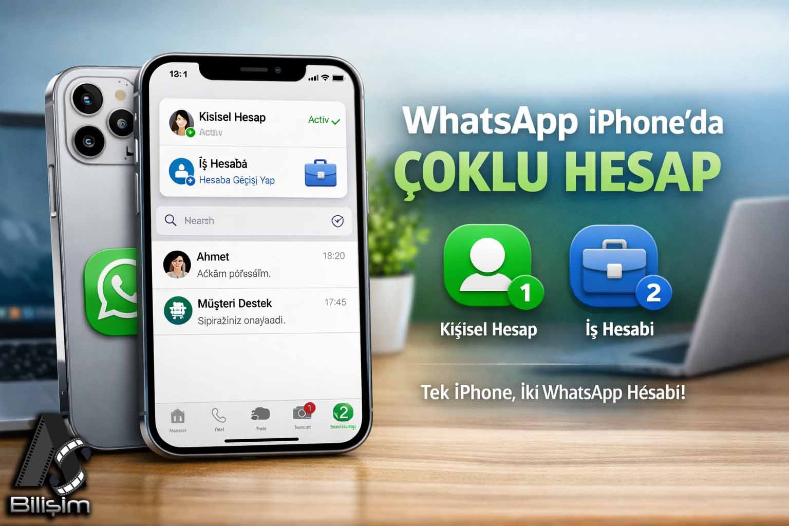  iPhone Kullanıcılarına WhatsApp’ta Çoklu Hesap Açma Özelliği Geldi! 