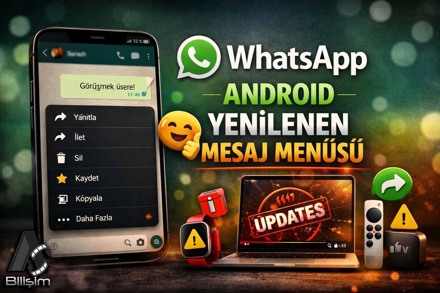 WhatsApp, Android Mesaj Menüsünde 3 Yıl Sonra Tasarım Değişikliğine Gitti