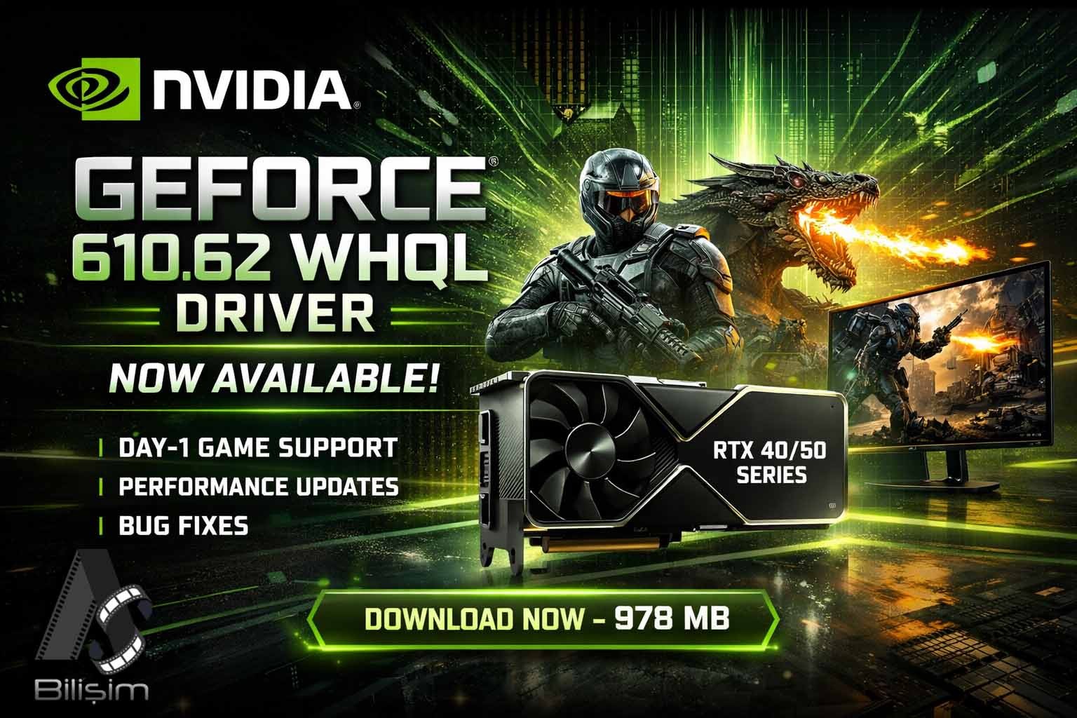 Oyunlarda Takılma Yaşayanlar Dikkat! NVIDIA 610.62 WHQL Çıktı