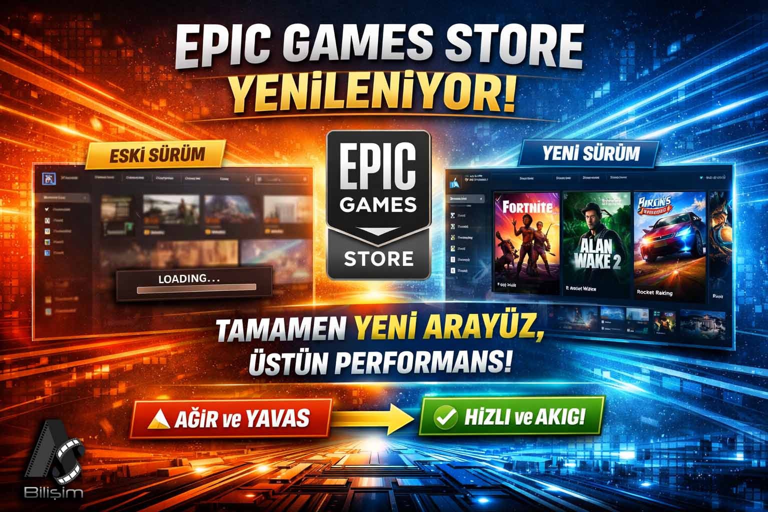 Epic Games Store Baştan Aşağı Yenileniyor: Steam’e Tahtını Kaybettirecek Hamle!