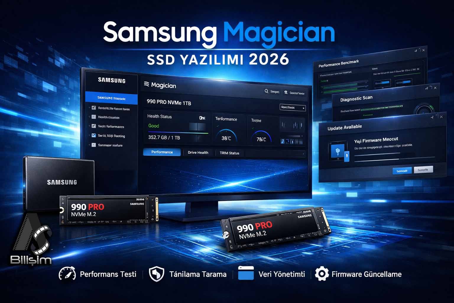 Samsung Magician SSD Yönetim Programı 