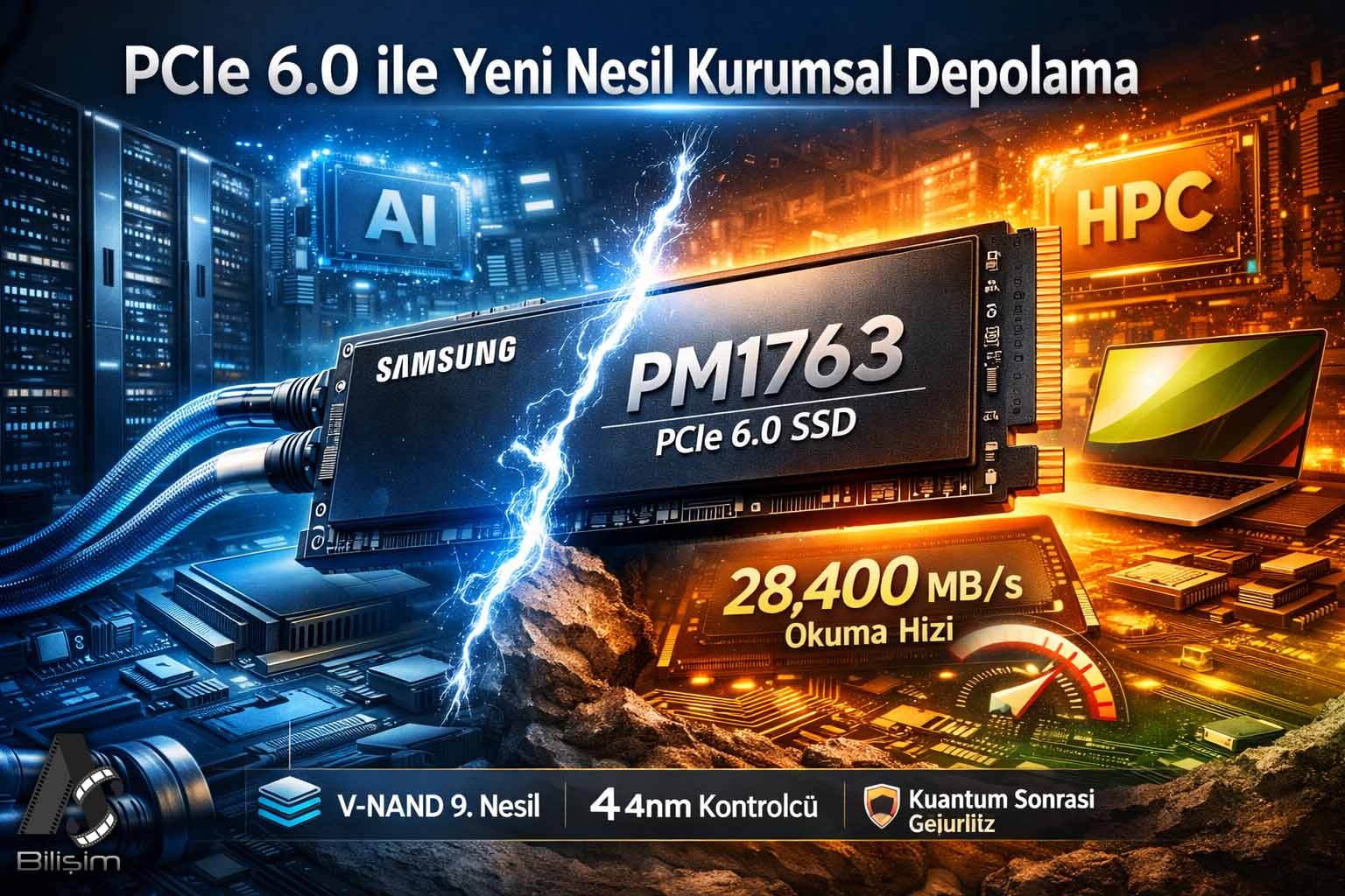 Saniyede 28,4 Gigabayt! Samsung, PCIe 6.0 SSD Üretimine Başladı