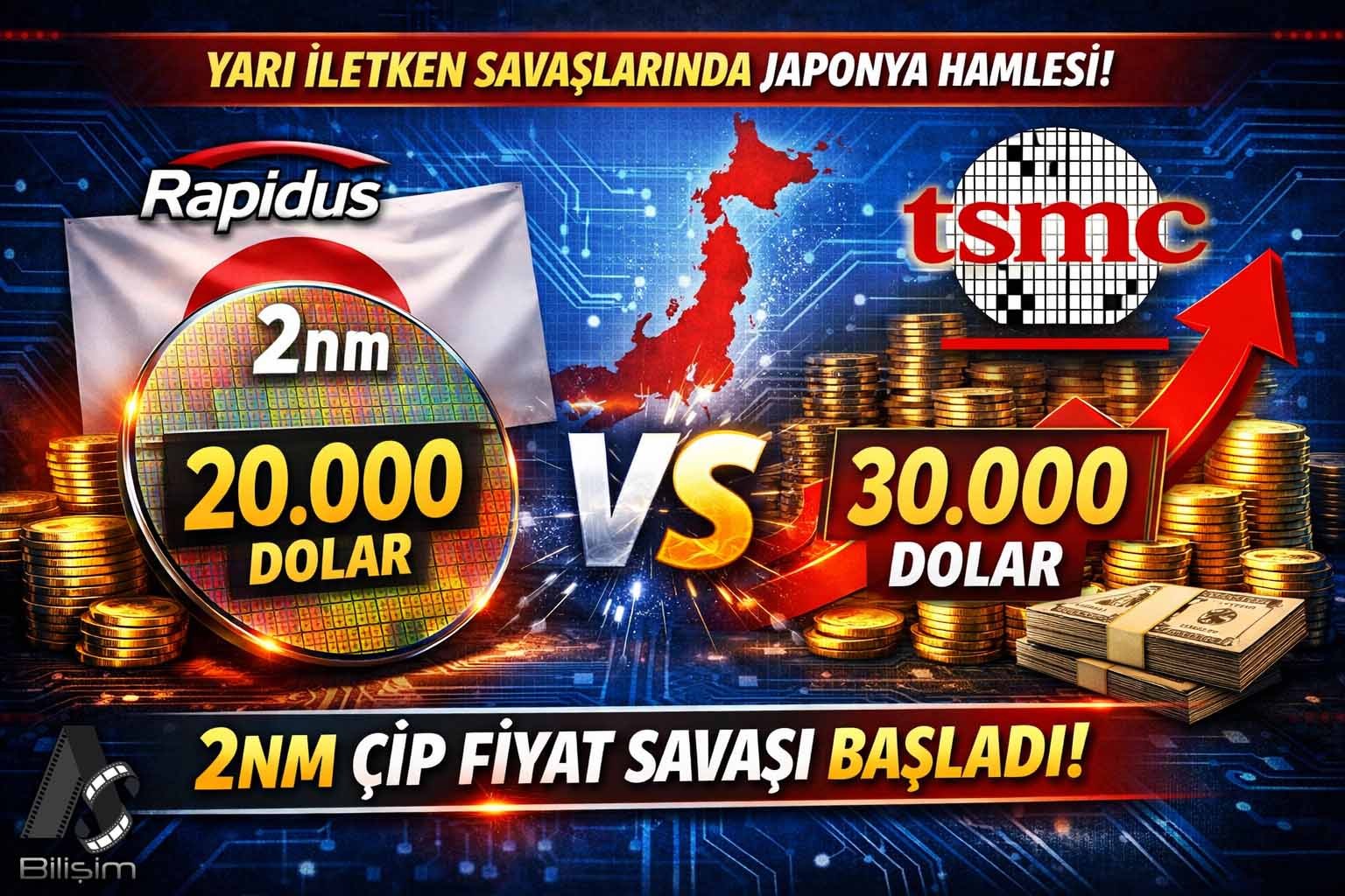 Japon Çip Üreticisi Rapidus Fiyat Kırarak Yarı İletken Pazarına Giriyor