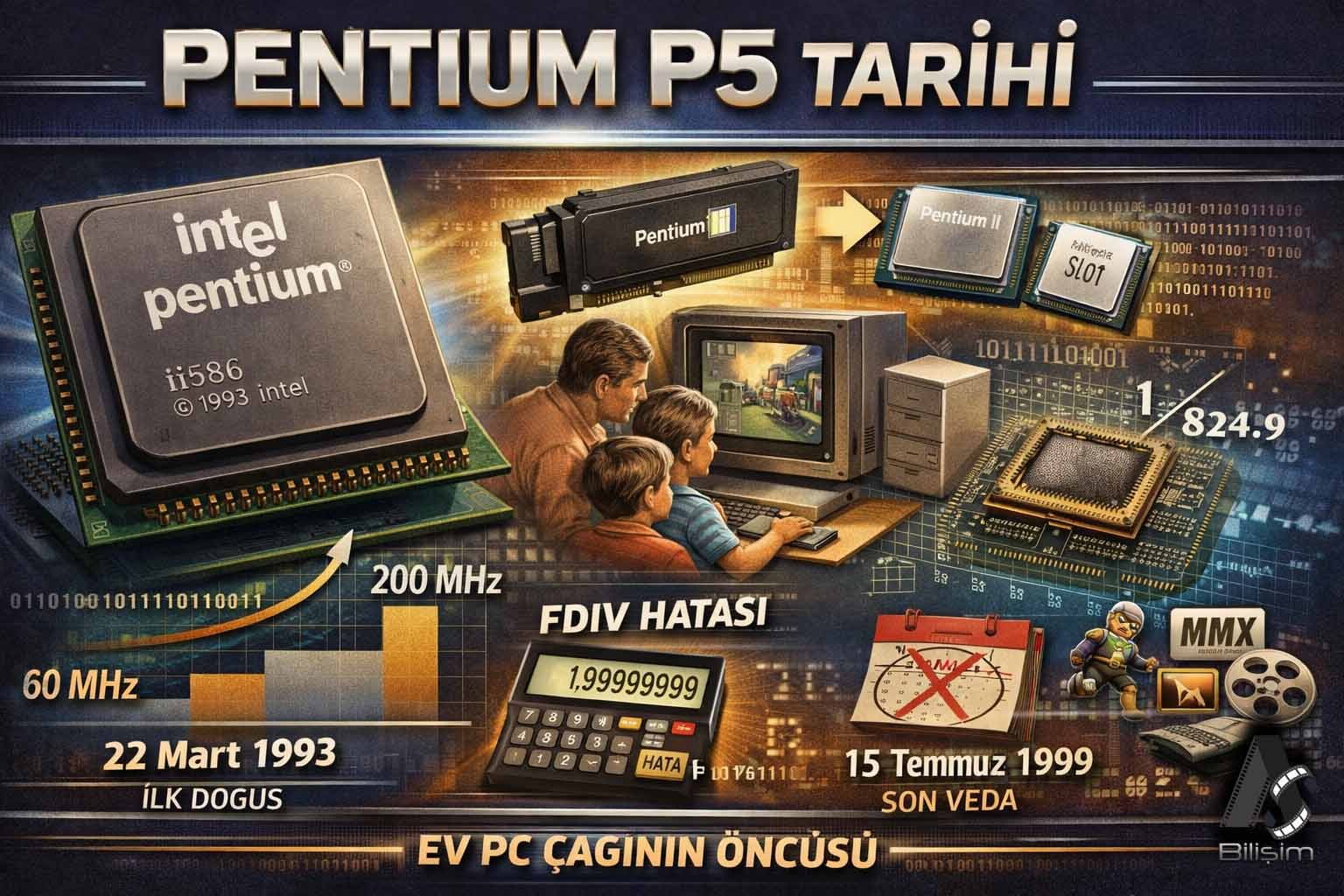 Intel İlk Saf Pentium Çekirdeğine 27 Yıl Önce Bugün Veda Etti!