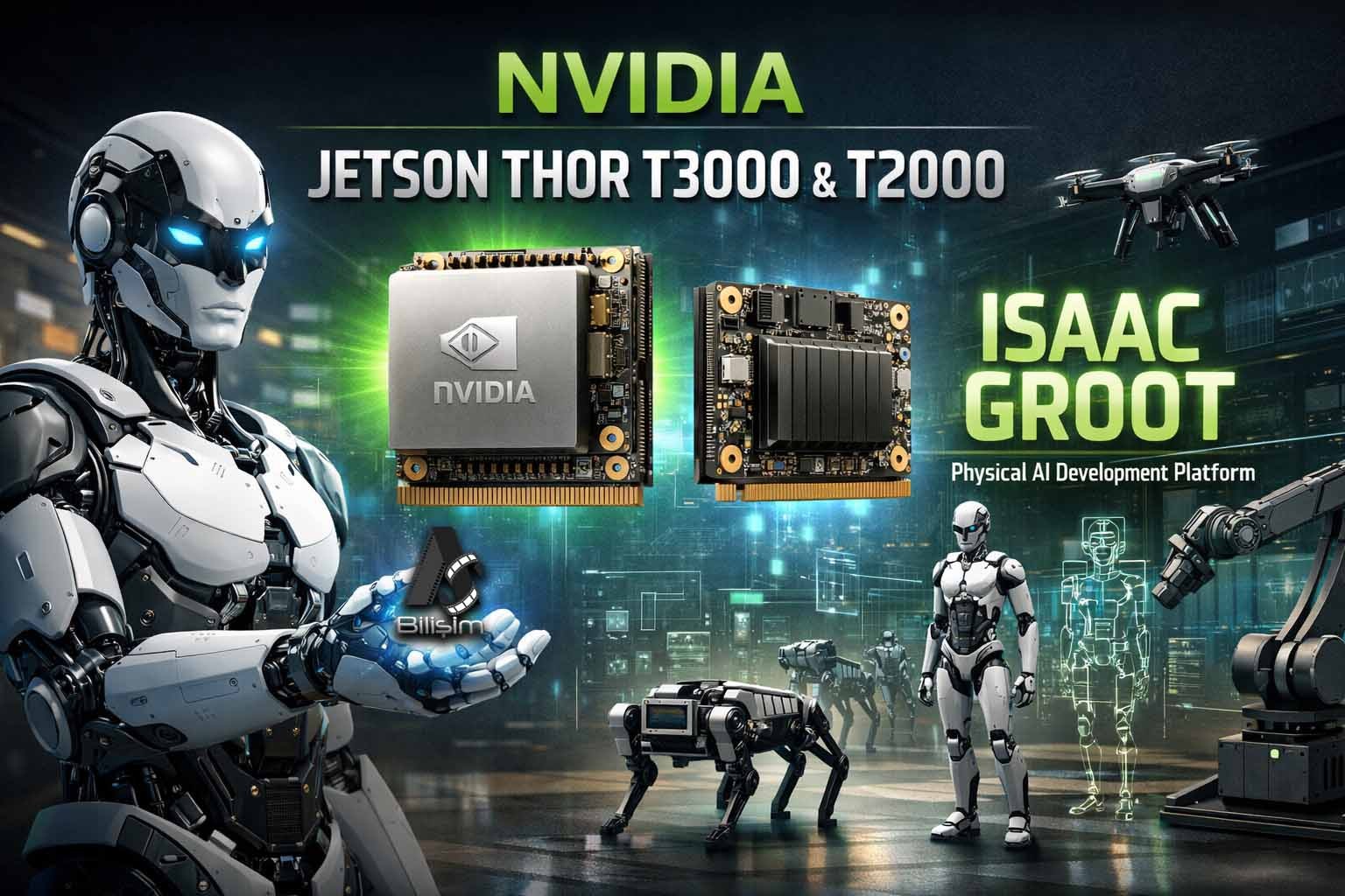 Terminatör Devri Resmen Başlıyor: NVIDIA Robotları İnsan Gibi Düşündüren Yeni Beynini Duyurdu!