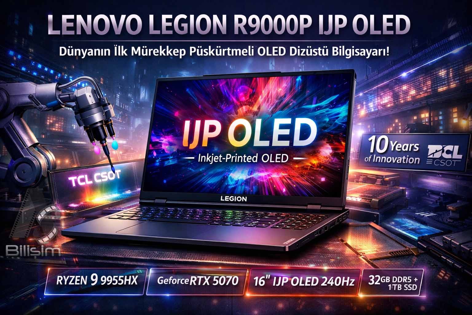 Şaka Değil Gerçek: Lenovo’nun Yeni Dizüstü Bilgisayarı Mürekkep Püskürtmeli Teknolojisiyle Geliyor!
