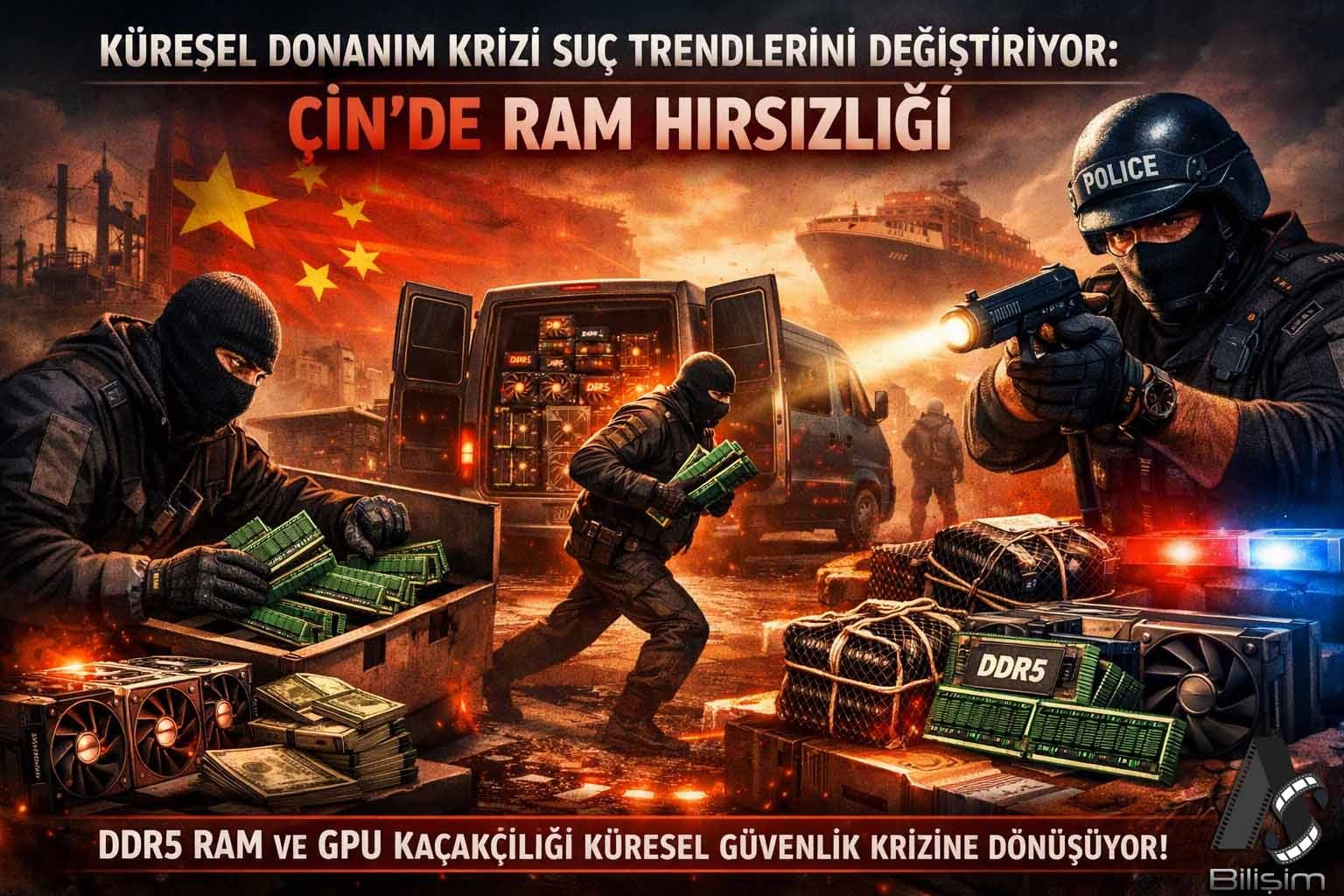 Küresel Donanım Krizi Suç Trendlerini Değiştiriyor: Çin’de RAM Hırsızlığı 