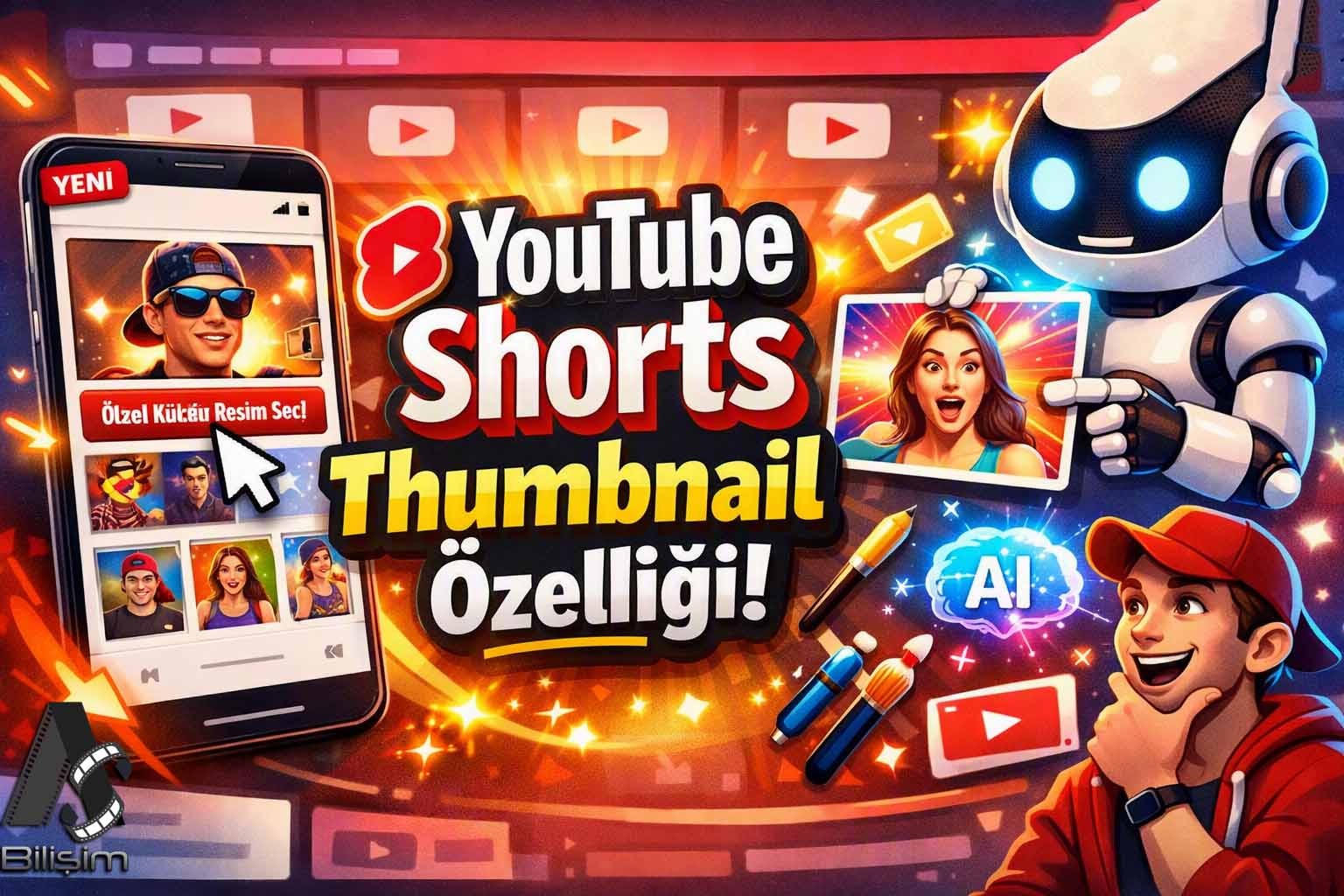YouTube’dan Shorts Üreticilerine Yapay Zeka Desteği: Özel Küçük Resim Dönemi Başladı