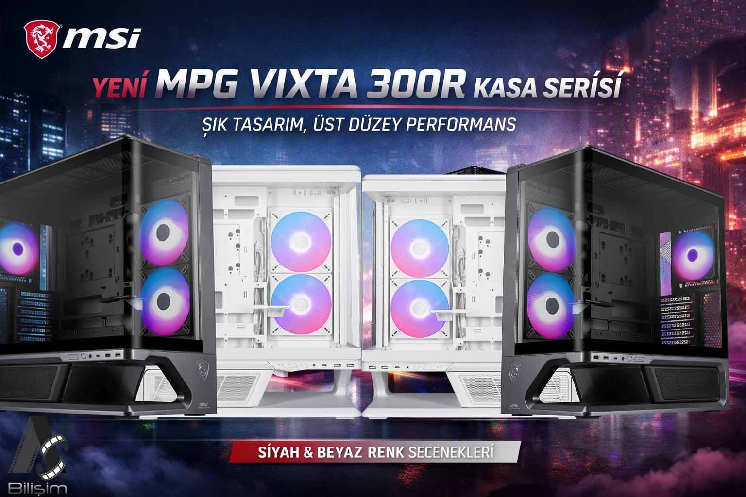 Oyuncuların Yeni Gözdesi: Aletsiz Montaj Sunan MSI MPG VIXTA 300R Serisi Satışta!