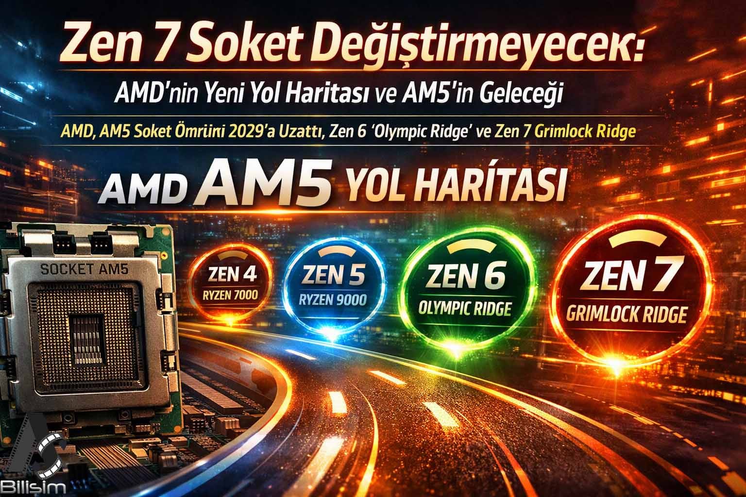 Zen 7 Soket Değiştirmeyecek! AMD’nin Yeni Yol Haritası ve AM5’in Geleceği