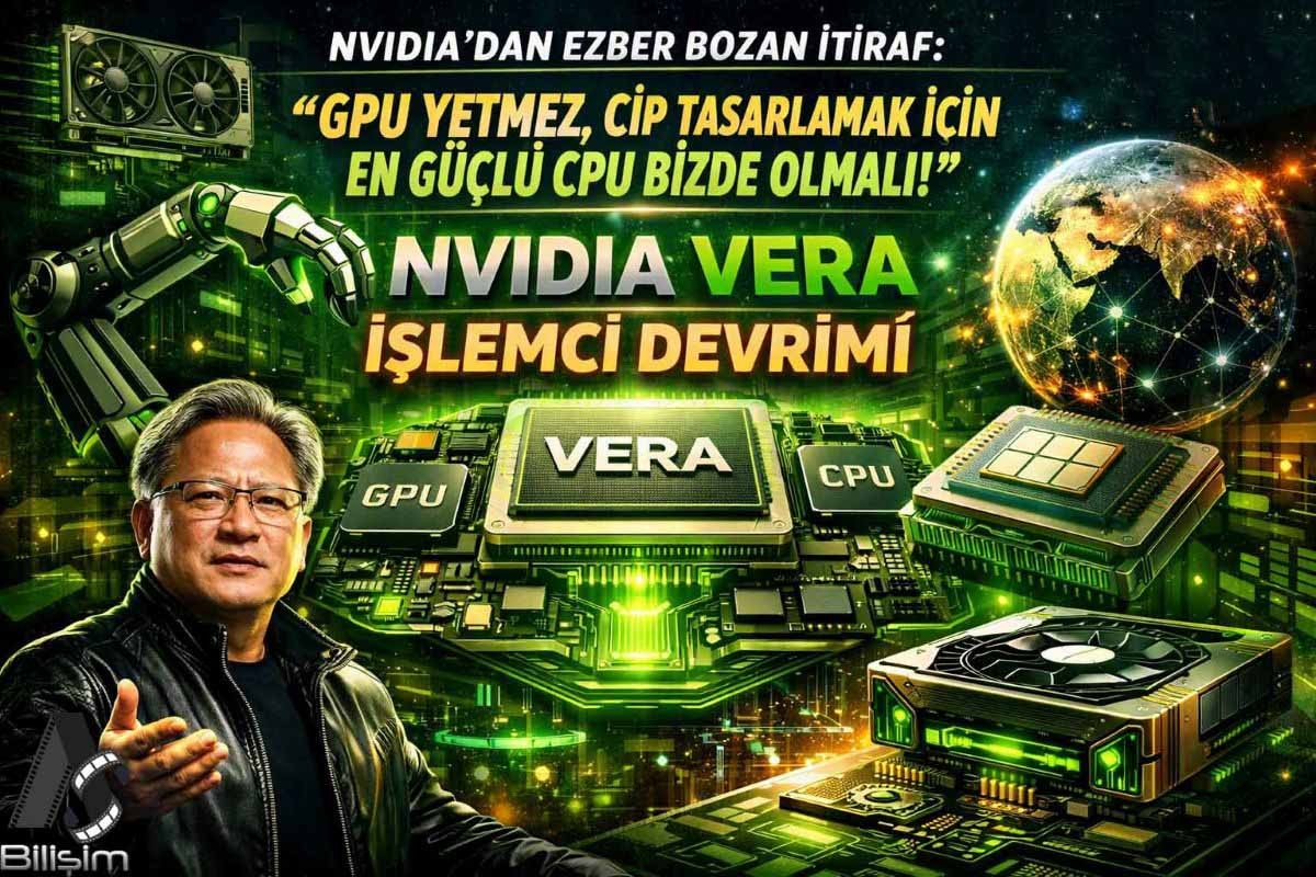 Nvidia'dan Ezber Bozan İtiraf: "GPU Yetmez, Çip Tasarlamak İçin En Güçlü CPU Bizde Olmalı!"