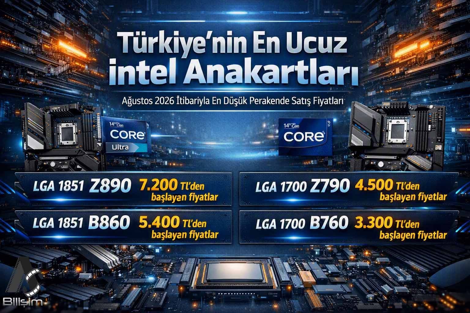 Türkiye'nin En Ucuz İntel Tabanlı Anakartlarını Sizler için Listelendik