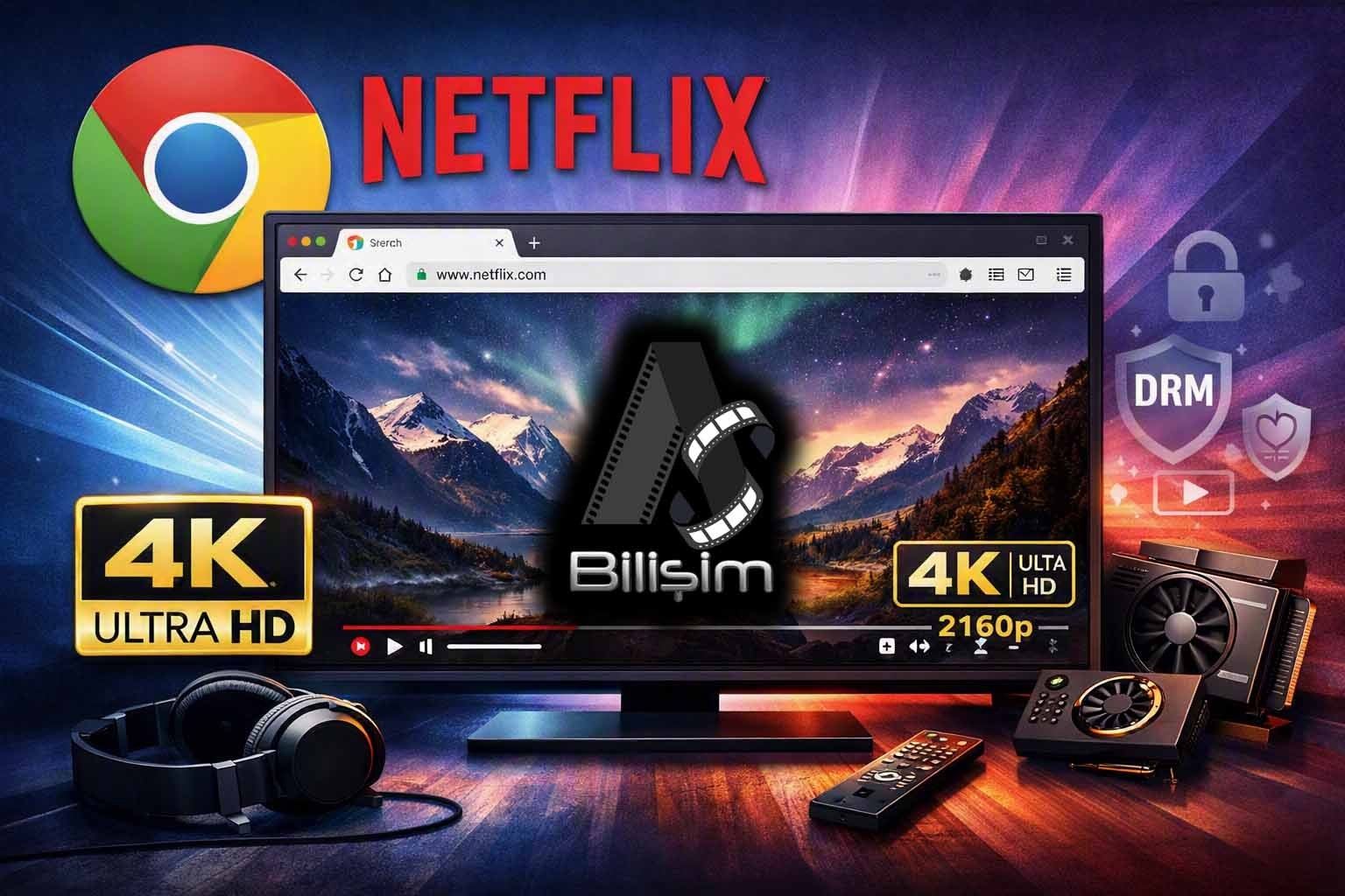 Google Chrome’da Netflix 4K Dönemi Başladı: İşte Bilgisayarınızda Aranan Şartlar!