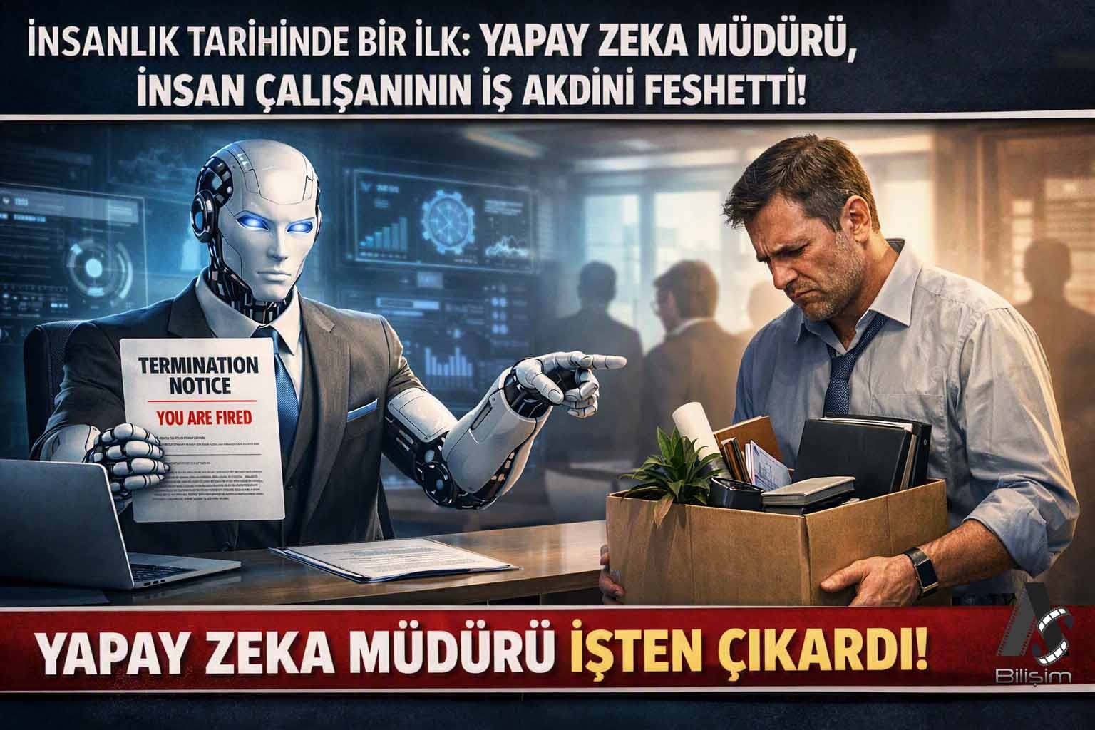İnsanlık Tarihinde Bir İlk: Yapay Zeka Müdürü, İnsan Çalışanının İş Akdini Feshetti!