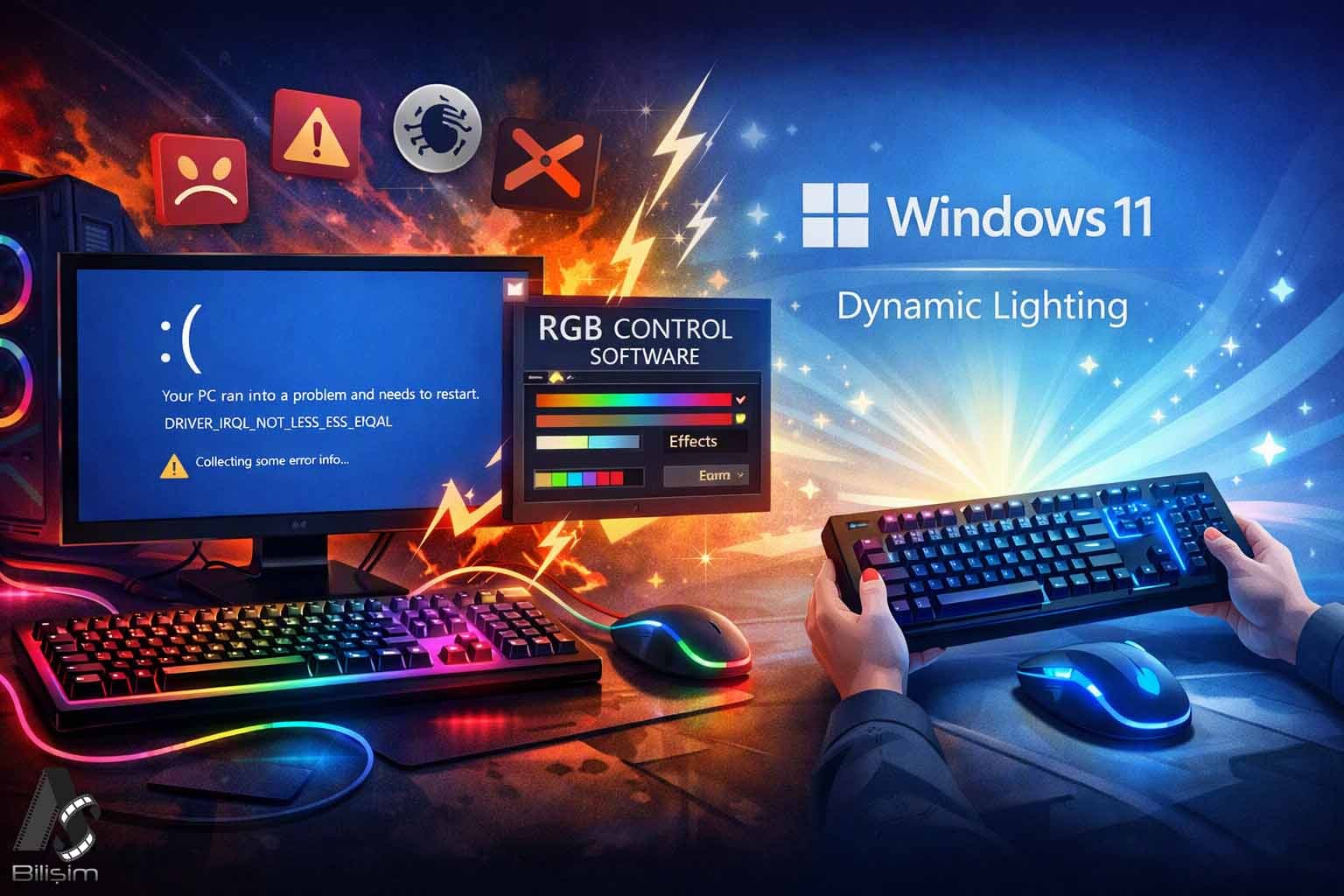 Microsoft’tan Şaşırtıcı RGB Uyarısı: RGB Aydınlatma Windows 11’i Çökertiyor! 