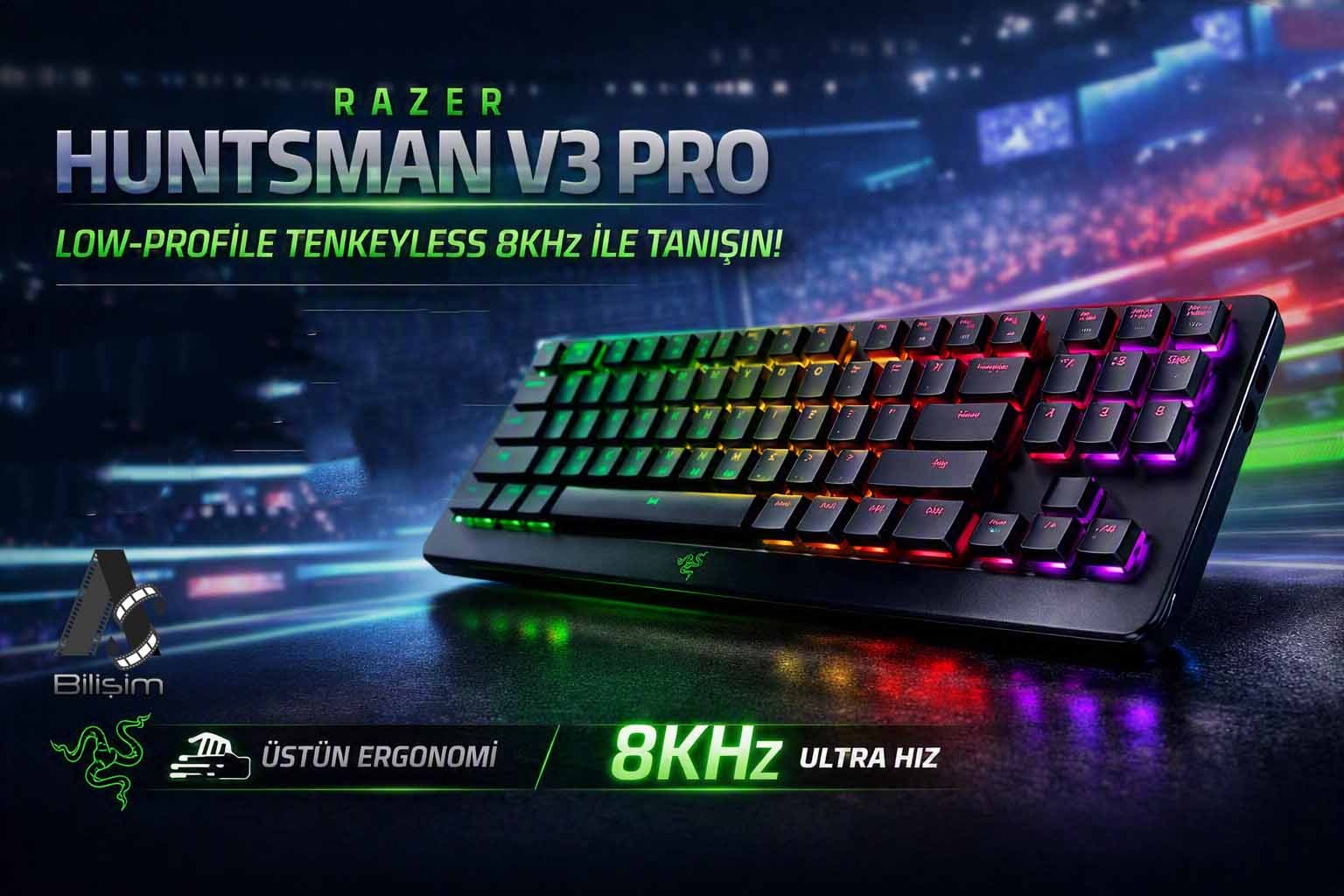 Razer, Dünyanın İlk Analog Optik Low-Profile Espor Klavyesini Duyurdu