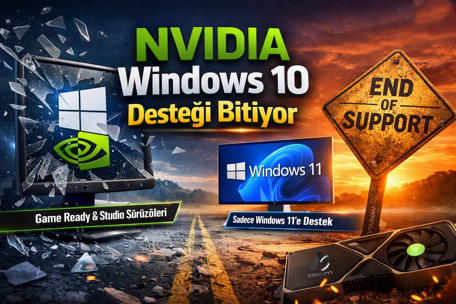 Windows 10 Kullanıcılarına Bir Kötü Haberde NVIDIA'dan Geldi
