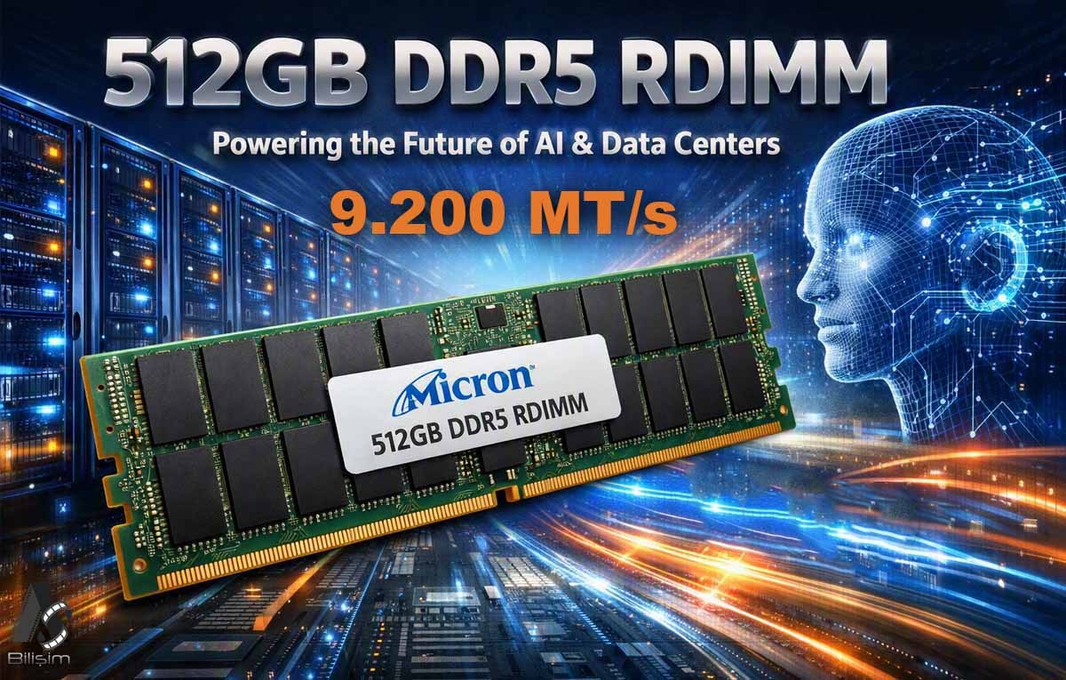 MICRON, Dünyanın İlk 512 GB DDR5 Modülünü Duyurdu!