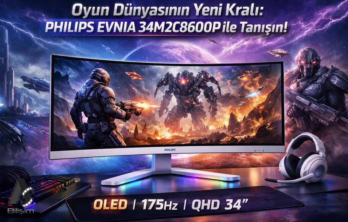 Oyun Dünyasının Yeni Kralı: Philips Evnia 34M2C8600P ile Tanışın!