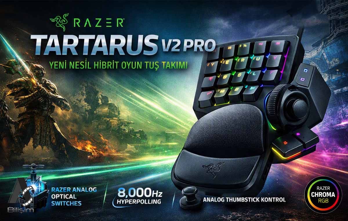 9 Yıl Sonra Gelen Değişim; Razer Tartarus V2 Pro Resmen Tanıtıldı