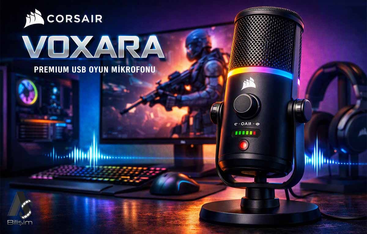 Corsair Sonunda Bunu da Yaptı: İşte İlk Premium Oyun Mikrofonu VOXARA!